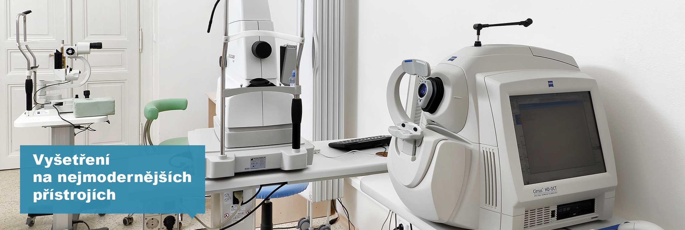 Vyšetření na nejmodernějších přístrojích u očního lékaře Klinoft